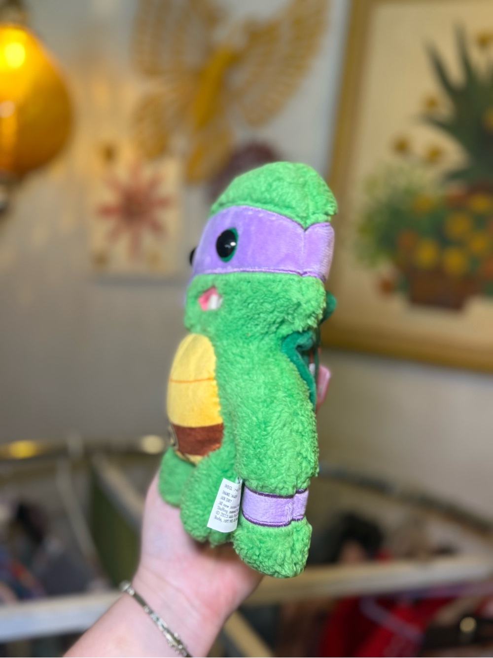 Teenage Mutant Ninja Turtles Donatello Fuggler Plush - Purple & Green - Picture 11 of 15